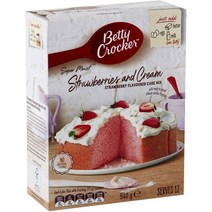 베티크로커 딸기 크림 케이크 믹스 540g Betty Crocker Strawberries Cream Cake Mix, 1팩