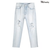 티비제이 여성 보이프렌드 L톤 데님 팬츠 프리미엄진 T205DP862M