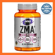 NOW Foods 나우푸드 스포츠 ZMA 90배지캡슐 비타민B6 마그네슘 아연 스테아르산 VitaminB6 Magnesium Zinc