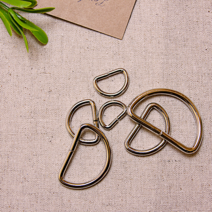 헤세드 국내제작] 실버 디링 D링 금속부자재 (4p), 실버25mm