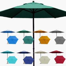 아웃팅 센시티브 필링 스틸 파라솔 그늘막 이층파라솔 대형파라솔, 1개, 다크그린