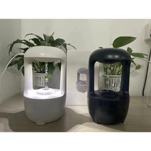 물멍 무중력 가습기 미니 물방울 초음파 사무실 탁상용 가습기 미세먼지, 화이트