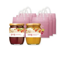 복음자리 실속형선물세트 딸기잼380g+사과잼370g x 6세트, 상세페이지 참조
