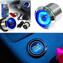 스마트 원격 시동 제어 경보 시스템 Universal for car engine start 푸시 버튼 스위치 점화 스타터 키트 blue led car check eengine, 없음