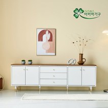 아라마 유라클높은거실장1800, 화이트