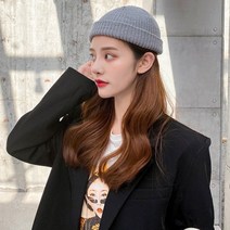 깔끔 디자인 여성 숏 비니 모자