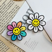 제이봉봉 귀여운 데이지꽃 석고방향제 차량방향제, 레인보우 데이지, 4.클린코튼