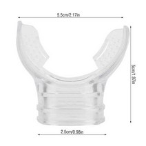 다이빙 마우스피스 스노클 액세서리 실리콘 PVC 물기, 02 PVC