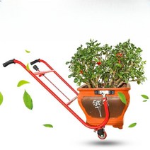 대형 화분 운반 손수레 수레 끌차 밀차 이동 꽃집 조경, 25-65cm가장자리화분+확장핸들에적합