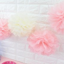 생일파티 꽃볼 벽장식 데코 페이퍼휠 5개 행잉장식 돌상 종이풍선 파티용품 돌잔치