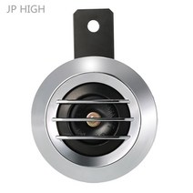바이크 오토바이용 범용 방수 라운드 전기 경적 DC 12V 105DB 라우드 혼 스피커, 한개옵션0