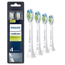 필립스 소닉케어 다이아몬드클린 교체용 칫솔모 hx606465 brushsync 기술 흰색 4개, 4_White, White
