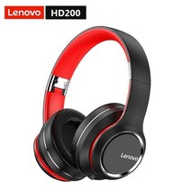 무선게이밍마이크가성비귀안아픈 헤드셋 신제품 Lenovo HD800 블루투스 헤드셋 무선 접이식 컴퓨터 헤드폰, 01 HD200 Black(500mAh)