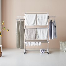 아이템톡 퀸즈 이불 빨래건조대 틈새보관 국산, 6단 화이트