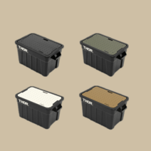 콤마나인 테이블 캠핑 토르박스, 기본 상판 카키 타공