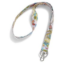 Vera Bradley 여성용 오거나이저 미디엄 화장품 메이크업 가방 데님 그레이 원 사이즈 Rain Forest 캐노피 재활용 면