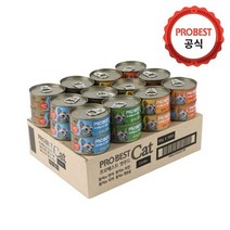 프로베스트 캣푸드 캔 4종 콤보 80g, 24입