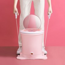 농막 카라반 캠핑용 비전기식 소형 휴대용 수동탈수기, 하늘색 대용량 얼티미트