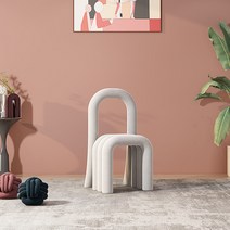 감성체어 북유럽 식탁 화장대 의자 디자이너의자 모던 페브릭의자 특이한디자인 페브릭의자, 컬러 1