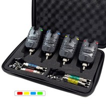 3 잉어 낚시 물린 경보 및 스윙 어 세트 방수 파란색 LED 낚시 스윙 어 물고기 물린 경보, 러시아, 1개, B1141