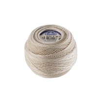 DMC Cebelia 크로셰 면 사이즈 20 더블 머서라이즈/코마 370.3m405야드 USA 미국, Ecru