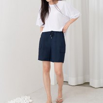 여성 여름 카고 팬츠 고무줄 건빵 반바지 학생 프린팅티셔츠 여름잠옷바지