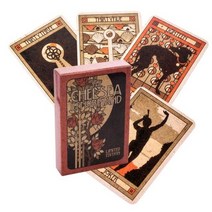 타로책 스프레드천 동양 카드 종류 예쁜 초보 세트 le tarot 최신 클레어 드 레노맨드 오라클 운명 운세 타로 보드 게임 성인 및 용 온라인 가이드북 포함, 라이트 옐로우