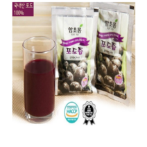 함초롬 순수 100% 천연 과일즙[100ml]포도즙 50팩, 100개, 100ml