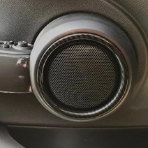미니쿠퍼 F56 F57 해치 CABRIO 스피커 링 2개 카본 확성기 커버, black