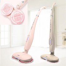홈쇼핑 휴스톰 무선 물걸레청소기 국산 자동 물걸레 청소기 회전식 전동 물청소기, 화이트