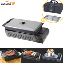 신형 본사 직송 코베아 구이바다 L 가스 버너 휴대용 캠핑 캠핑용 부르스타 부루스타 미니 세라믹 가방 전골팬 블랙, L사이즈 단품 (품.절)