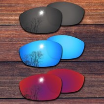 오클리 호환 교체렌즈 Oowlit 오클리 스트레이트 자켓 용 편광 렌즈 2007 선글라스 프레임-품종, 15 3 pairs