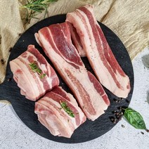 [버크셔K] 지리산 흑돼지 삼겹살 / 목살 600g, 선택:목살 구이용 슬라이스 600g