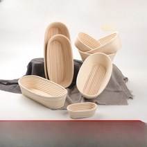 교정 발효 반느통 위커 사워 도우 타원형 반죽 등나무 등나무 빵 바구니 68 바구니, 타원형23148(500-600g)