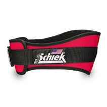 쉬크(Schiek)Schiek Sports 2004 리프팅 벨트 - 파워 리프팅을 위한 12.1cm(4.75인치) 허리 지지대 튼튼한 단방향 버클 시스템, X-Large, Red, Large