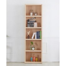 거실 책상옆 5칸 높은 전면책장 600-4색 빌라 펜션 투룸 인테리어 아이방, 화이트