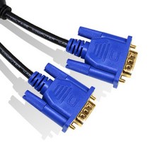 RGB(VGA) 세미 모니터 케이블 블랙 D-SUB 케이블 1.8M - 20M, 1개, 5m