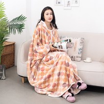 Makone 망토 후드 입는 담요 캐릭터 날다람쥐 대형 잠옷 집순이 여성 홈웨어 수면 극세사 포근 가운 담요
