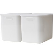 가규 라운드 리빙박스 XL, 2p, 화이트