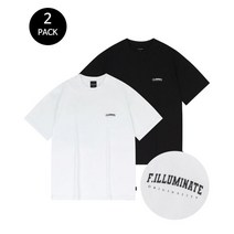 FILLUMINATE 필루미네이트 쿨코튼 2-PACK 로고 티셔츠 CoolCotton LOGO TEE302104