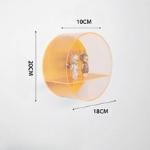 아크릴 벽선반 인테리어 모듈 거실 디스플레이 장식, G 형광 오렌지