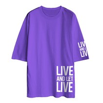 문컬렉션 베이직 5부 오버핏 반팔티셔츠 라이브