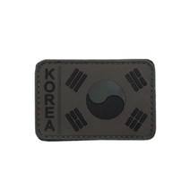 부착용 태극기패치 찍찍이 고무 와펜패치 뱃지 브로치