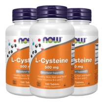 나우푸드 L 시스테인 500mg 100정 엘시스테인, 3개, 3통