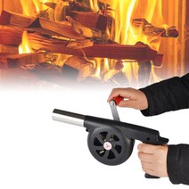 캠핑 숯불붙이기 수동 송풍기 화로 장작 착화 발화기, 상세페이지 참조