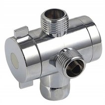 삼방밸브 다기능 3 웨이 샤워 헤드 다이버터 밸브 G1/2 세 기능 스위치 어댑터 커넥터 T-화장실 비데 용, [01] Silver, 01 Silver