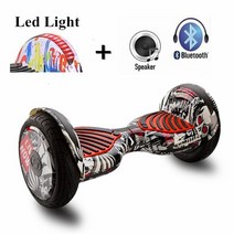 접이식 렌탈 휠 10 인치 전기 hoverboard Led + 블루투스 호환 스피커 700W 두 바퀴 스마트 균형 스쿠터 보, 05 NormalBattery