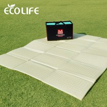 석코리아 국내최초 프리미엄 두꺼운 15T 대형 캠핑매트, 아이보리