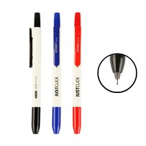 [문구조아] 모리스 저스트클릭 네임펜F 엑스트라 0.4mm 레드, 6개