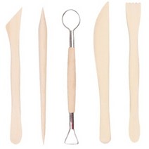 지점토공예 도자기 클레이 목제 조각칼 세트, 조각도구